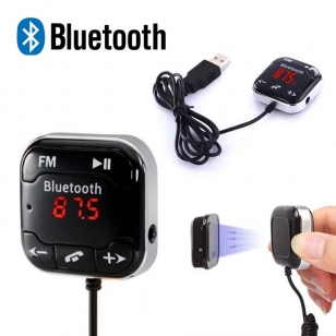 FM Transmitter bluetooth met kabel en magneet