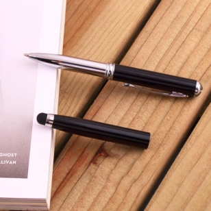 Degion stylus met balpen, LED lamp en laser pointer