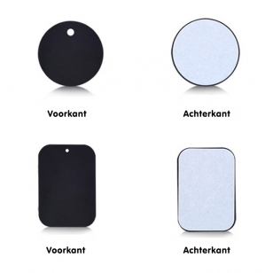 Metalen plaatjes voor magnetische houder
