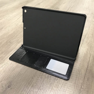 iPad Mini 1/2/3 book case met pasjesruimte - zwart