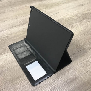 iPad Mini 1/2/3 book case met pasjesruimte - zwart