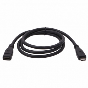 USB-C verlengkabel 2 meter zwart