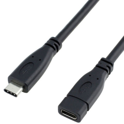 USB-C verlengkabel 2 meter zwart