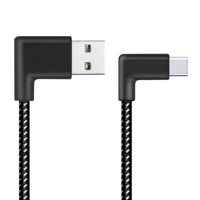 Nylon haakse USB-C naar USB kabel 2 meter