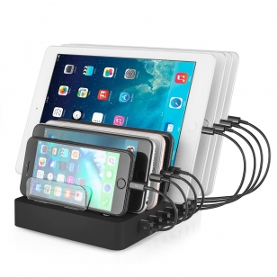 8 USB laadstation hub voor smartphones en tablets