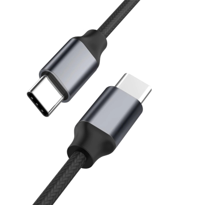 USB-C kabel male-male 1 meter zwart
