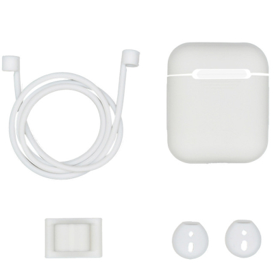 Accessoires set voor AirPods 1 en 2 wit