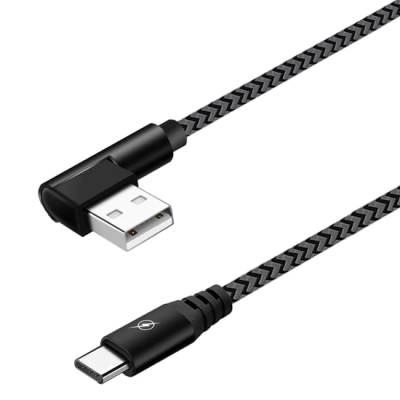 USB-C naar haakse USB kabel 1 meter