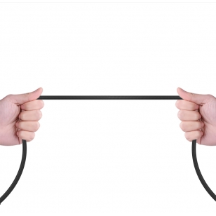 Haakse Lightning kabel 1 meter met magnetische aansluiting