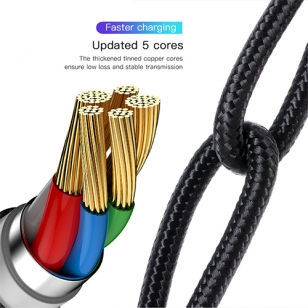 Baseus nylon USB-C naar USB-C PD kabel 1 meter