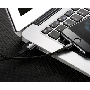 Baseus LED Lightning naar USB kabel 1 meter