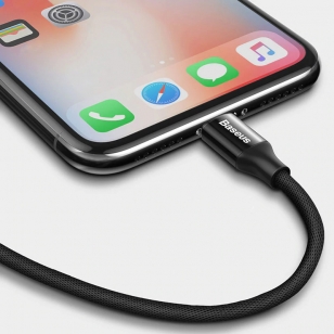 Baseus nylon Lightning naar USB-C PD kabel 2 meter
