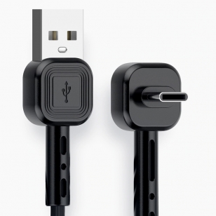 USB-C naar USB kabel met haakse stekker naar voren