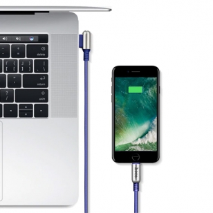 Hoco Lightning naar haakse omkeerbare USB kabel 1,2 meter