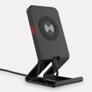 Telefoonstandaard met draadloze QI oplader wit