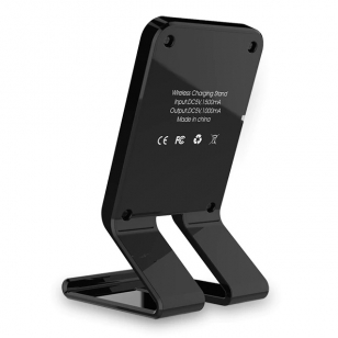 Telefoonstandaard met draadloze QI oplader wit