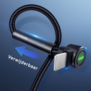 Mcdodo nylon haakse Lightning kabel met standaard 1,8 meter