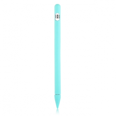 Siliconen huls + extra's voor Apple Pencil 1 cyaan