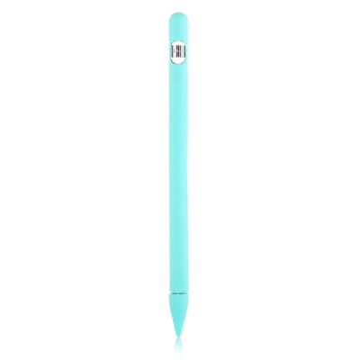 Siliconen huls + extra's voor Apple Pencil 1 cyaan