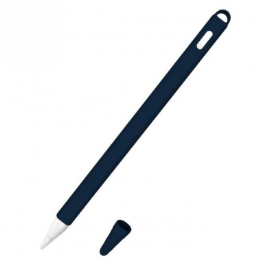 Siliconen huls en puntbeschermer voor Apple Pencil 2 blauw