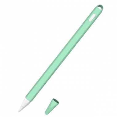 Siliconen huls en puntbeschermer voor Apple Pencil 2 cyaan