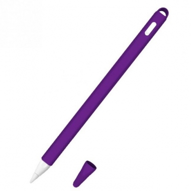 Siliconen huls en puntbeschermer voor Apple Pencil 2 paars