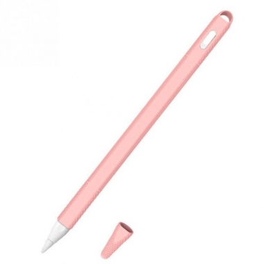Siliconen huls en puntbeschermer voor Apple Pencil 2 roze