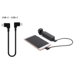 USB-C naar USB-C data kabel haaks 30 cm