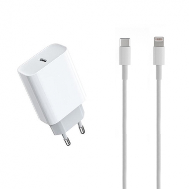 Lightning naar USB-C kabel 1 meter met oplader