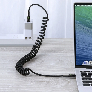 Mcdodo nylon gekrulde USB-C naar USB-C kabel