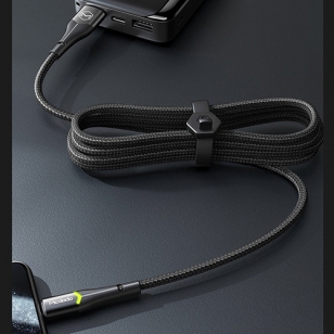 Mcdodo nylon Lightning naar USB kabel 1,2 meter zwart