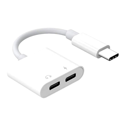 USB-C splitter voor muziek en opladen