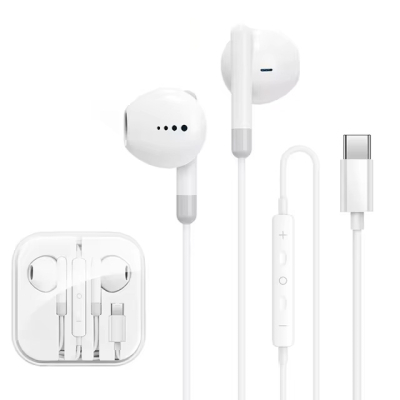 USB-C In-ear hoofdtelefoon met microfoon en afstandsbediening