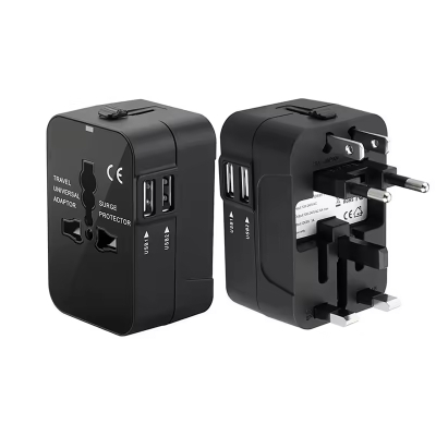 Universele reisstekker EU UK US AU AC met dubbele USB-poort
